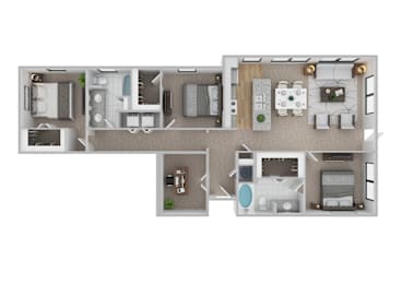 The Beijing Floor Plan at Century Cedar Hill, Cedar Hill, TX 75104